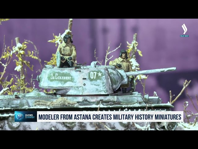 Modeler from Astana creates military history miniatures