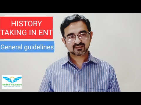 History taking in ENT.
