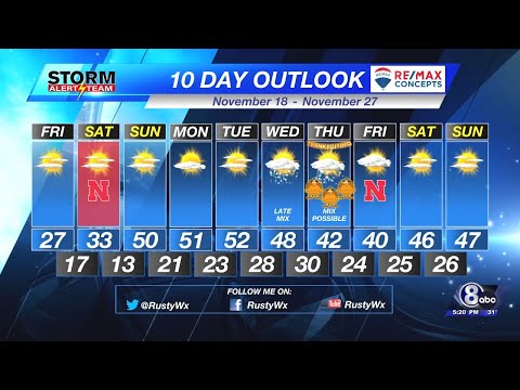 Thursday Evening KLKN Forecast - November 17, 2022