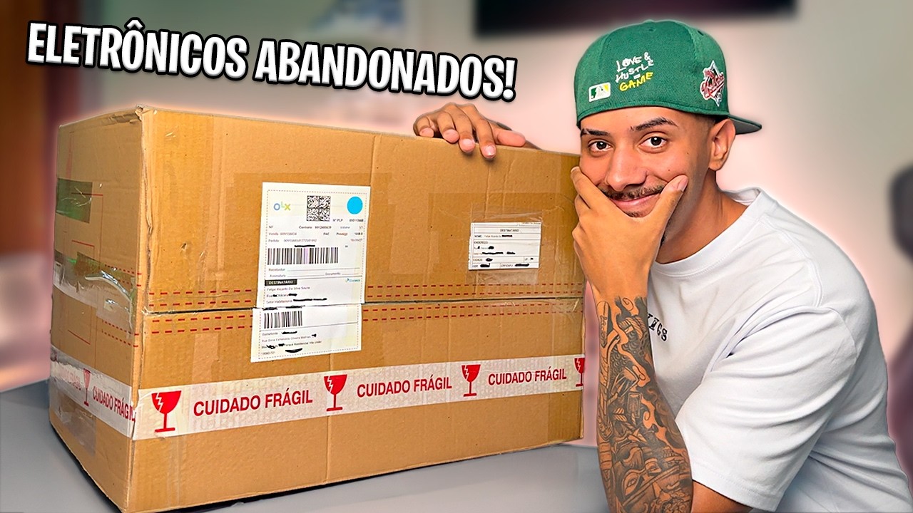 COMPREI UM LOTE DE ELETRÔNICOS ABANDONADOS E ME EMOCIONEI COM O QUE VEIO 😰 ATÉ CHOREI