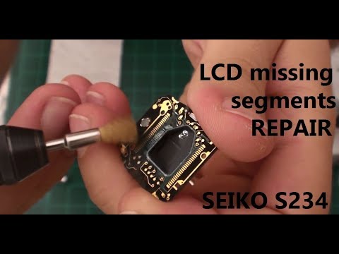 VintageDigitalWatches - Ep 31 -  Seiko S234 missing segments corrosion repair