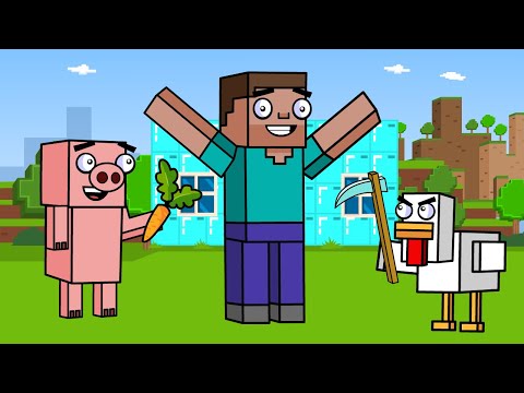 Block Squad: Creative Mode! | Minecraft Animation