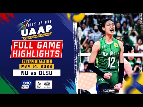 DLSU vs. NU Finals G2 highlights | UAAP Season 85 Women's Volleyball