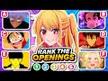 RANK THE ANIME OPENINGS But Without Knowing The Next One ️