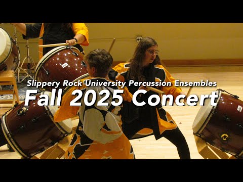 SRU Percussion Ensembles | Fall 2025 Concert Live Stream
