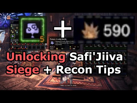 MHW Unlocking the Safi'Jiiva Siege - Tutorial and Tips for Recon Quest