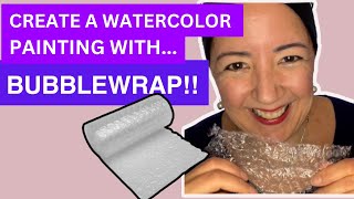 Create a Watercolor Painting with Bubblewrap!!