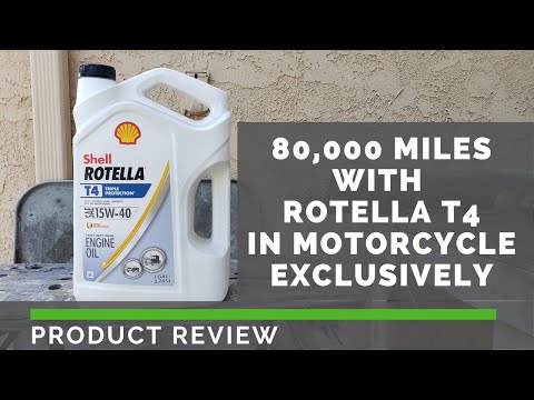 Shell Rotella T4 Review - 80k miles in Motorcycle