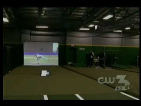 KVCW Piece on On-Deck Baseball Academy and their ProBatter video simulator