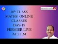 10TH CLASS MATHS ONLINE MATHS ONLINE CLASSES DAY 19 POLYNOMIALS 5