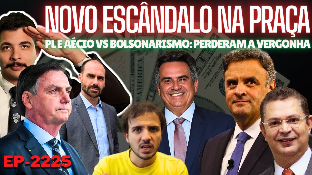 Novo ESCÂNDALO na Praça UNE Ciro Nogueira e MBL + PL e AÉCIO vs Bolsonarismo: Perderam a VERGONHA.