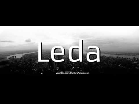 How to pronounce Leda in German