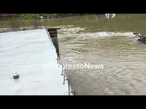 Obras da nova ponte no Rio Fão Barra do Dudulha Fontoura Xavier e Progresso em 25/12/2025