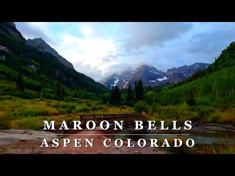 [4K] MAROON BELLS - Aspen, Colorado - Relaxing 4K Scenic Mountain Walk with Binaural Audio