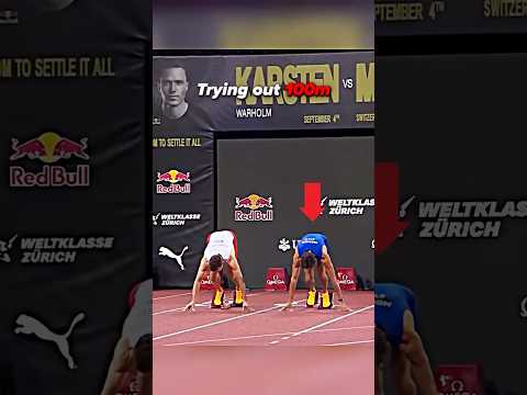 Is There ANYTHING This Man Can't DO?!?🤯 #track #polevault #100m #race #sports #sprinting