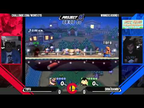 WDW - Tofu (Wario) Vs. DRM.Bambi (Ness) WR1 - Project M 3.5