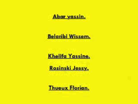 Effectif Pont Futsal B