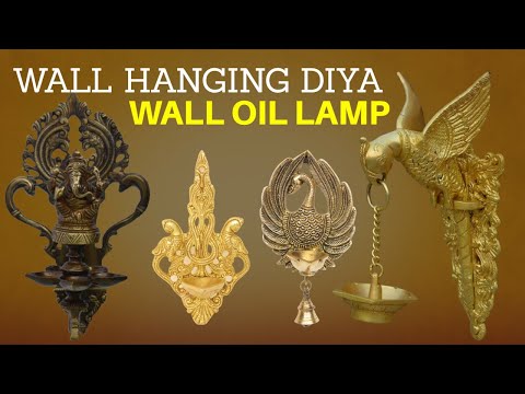 Wall deepak wall hanging diya for home decor made in brass m...