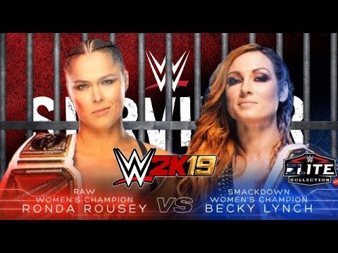 RONDA ROUSEY VS BECKY LYNCH | WWE 2k19 | FANTASY CUSTOM MATCH