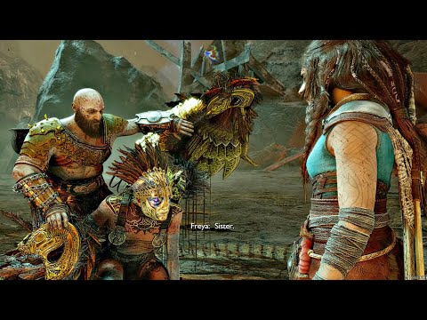 Kratos & Freya Destroy GNA New Valkyrie Queen Boss Fight & Sigrun Reaction - God of War 5 Ragnarok
