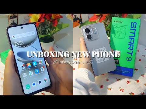 ✎ unboxing new phone (Infinix Smart 9 Titanium 128GB)⛓️‍💥🧃