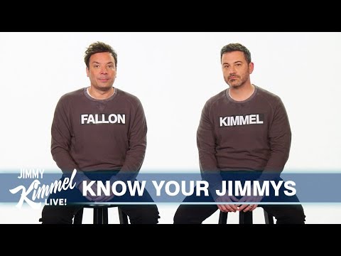 , title : 'Jimmy Kimmel & Jimmy Fallon Finally Clear Up Who Is Who'