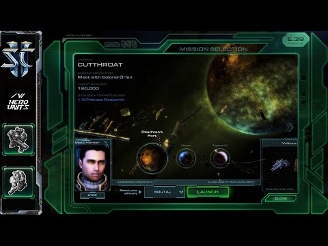 Starcraft II - Wings of Liberty Campaign - #15 Cutthroat (Brutal) [thorner02]