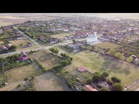 Cerneteaz, Timiș, aerial view 4k