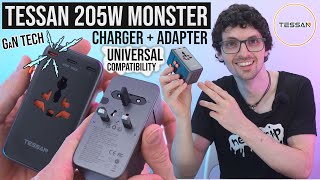 205W Ultimate Travel Power - Tessan's All-In-One GaN Charger & Adapter Review (Global Compatibility)