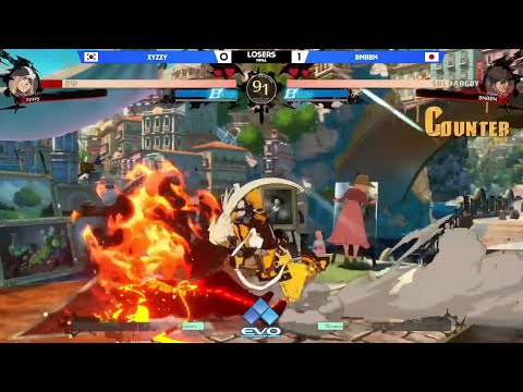 Guilty Gear Strive: XYZZY VS BNBBN - Losers Final EVO 2021 Online Asia