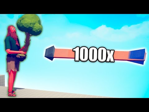 TREE GIANT vs 1000x OVERPOWERED UNITS - TABS | Totally Accurate Battle Simulator 2025