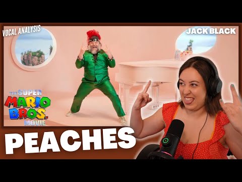 JACK BLACK - Peaches - The Super Mario Bros. Movie | Vocal Coach Reaction (& Analysis)