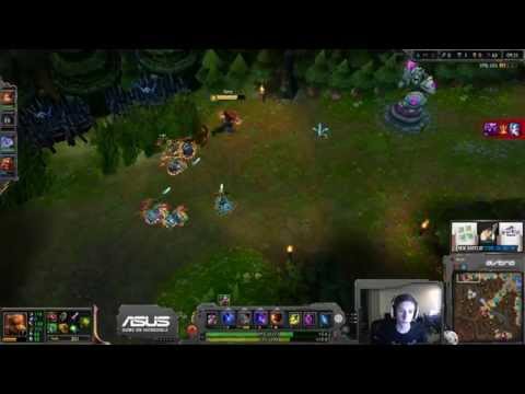 TSM Bjergsen Lee Sin vs Renekton [Top] [Challenger Ranked solo queue]