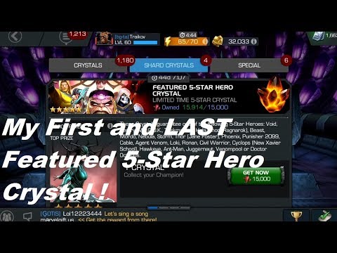 15k Shards for  New 5 Star Featured Crystal - Marvel Contest of Champions
