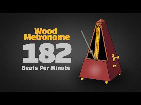 182 BPM Wood Metronome [30 Minuts]