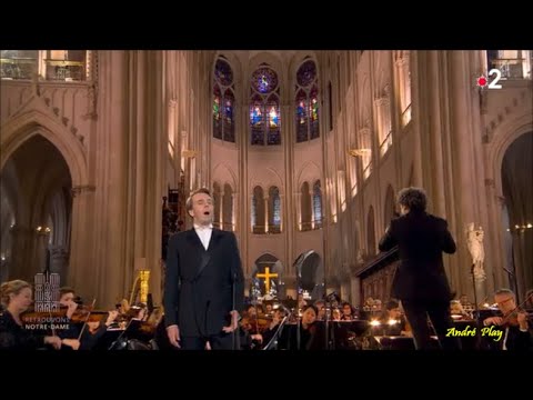 Benjamin  Bernheim Ave Maria  de Franz Schubert (Renaissance de Notre-Dame de Paris 7 décembre 2024)