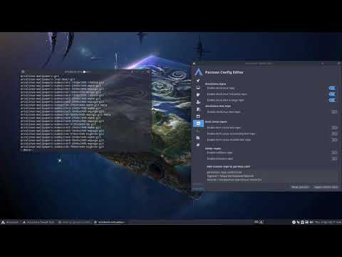 ArcoLinux : 1950 Adding submicron wallpapers to the system - terminal and ArcoLinux Tweak Tool