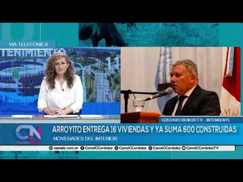 Arroyito entrega 16 viviendas y ya suma 600 construidas | Gustavo Benedetti - Intendente