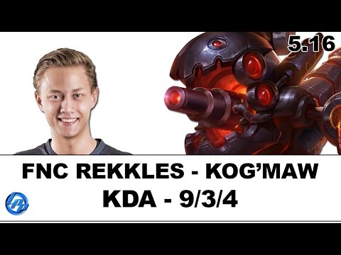 FNC Rekkles(Kog'maw) vs OG Niels(Kalista) - EUW SoloQ