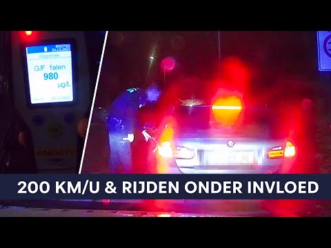 200 km/u en Rijden onder invloed | Politie Dienst Infra |