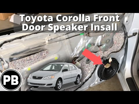 2003 - 2008 Toyota Corolla Front Door Speaker Replacement Install