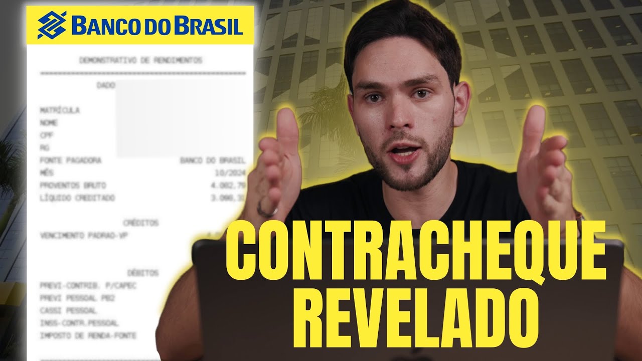 Mostrei o SALÁRIO LÍQUIDO do Banco do Brasil - Salário, PLR e + Benefícios