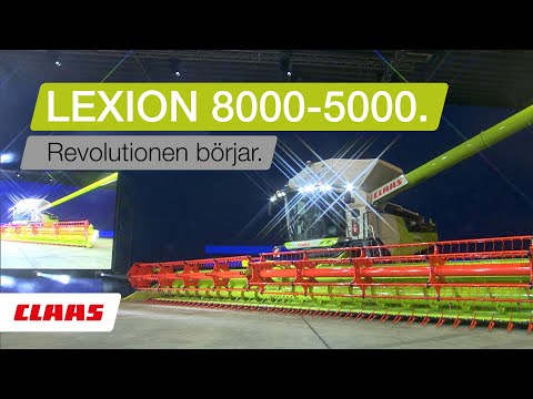 CLAAS LEXION 8000-5000 Skördetröska. Presentation i Berlin.