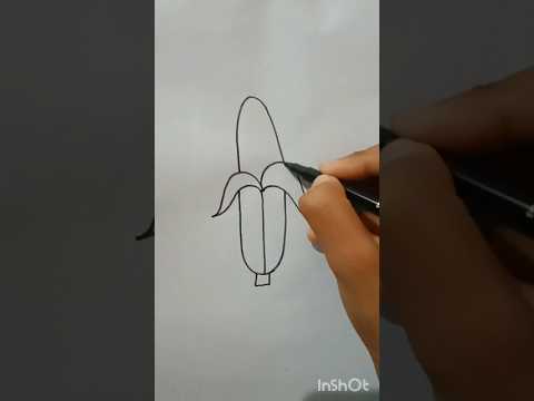 How To Draw banana 😃 || Easy Drawing #banana  #drawing  #art   #shorts  #viral