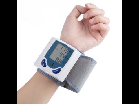 Health monitoring wrist blood pressure monitor