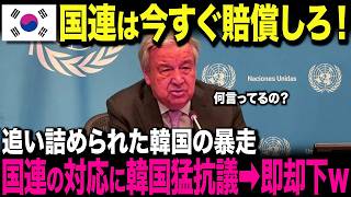 【海外の反応】K国が国連に賠償請求！事実を知ったK国民が絶望！世界が呆れ返るw