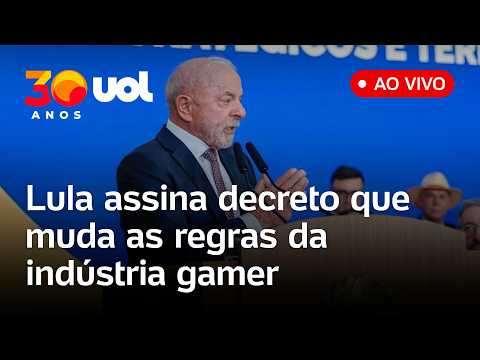 Lula fala ao vivo e assina decreto que regulamenta o Marco Legal da indústria de games; assista