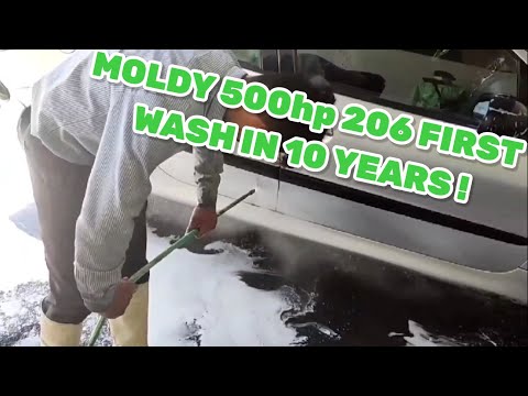 Thumbnail for car_wash-EXTREMELY MOLDY Barn Find 500hp Peugeot 206 First Wash in 10 Years by Peugeot