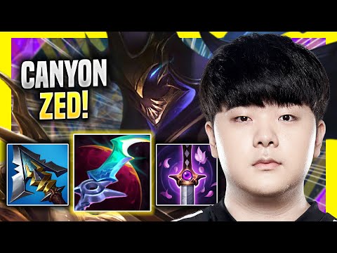CANYON IS A GOD WITH ZED! - DK Canyon Plays Zed JUNGLE vs Lee Sin! | Preseason 2022