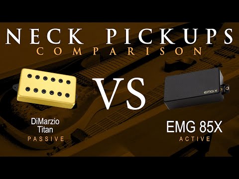DiMarzio TITAN vs EMG 85X - Neck Pickup Guitar Tone Comparison Demo